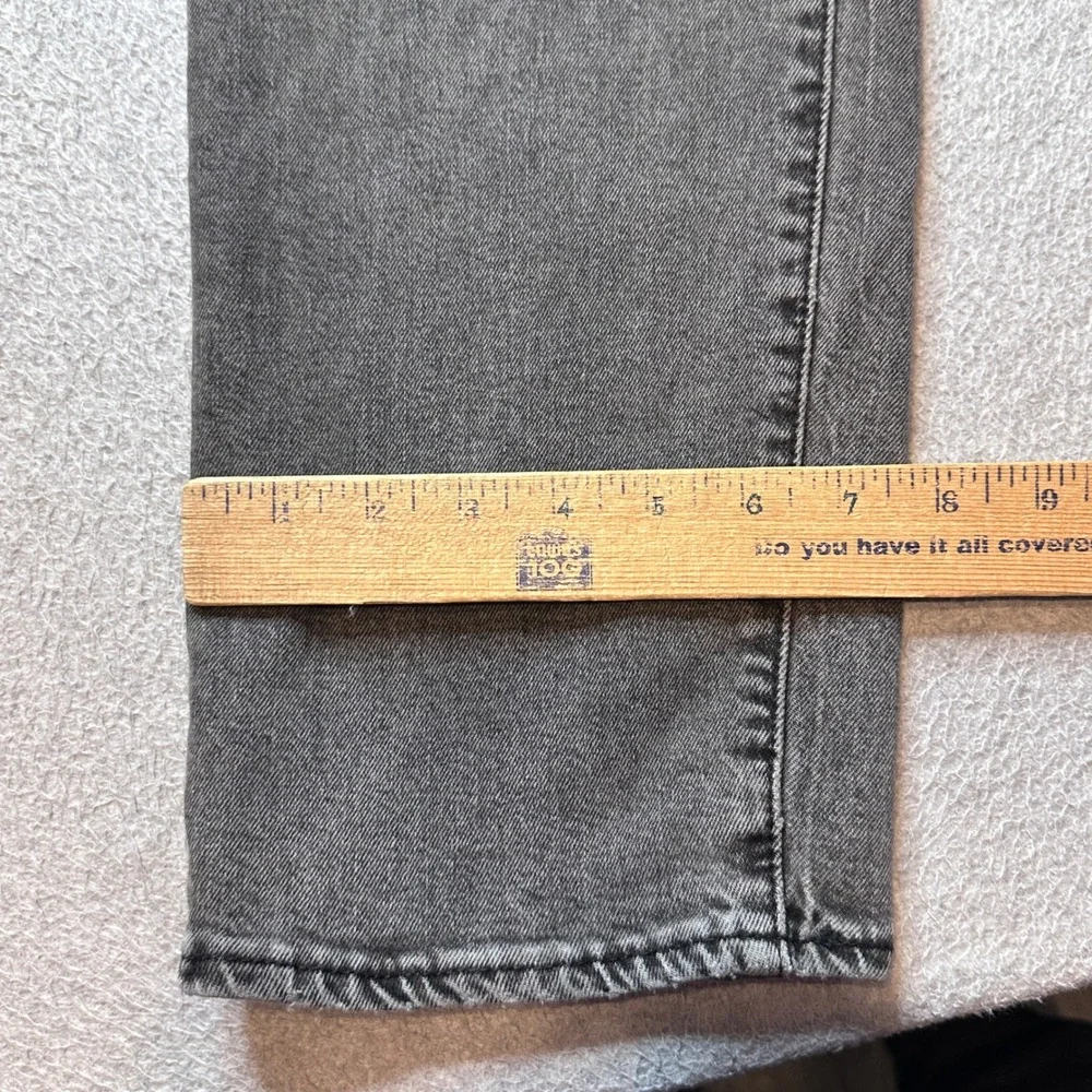 Levi's‎ 502 Jeans Mens 38x34 (37x31) Gray Premium Taper Fit Stretch Denim Pants
